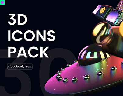 FREE 30 3D ICONS PACK