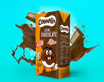 Diseño Packaging Comash / Leche chocolatada