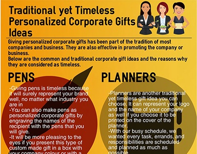 Personalized Corporate Gifts Ideas (Infograph)