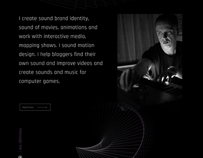 Web-design for sound designer