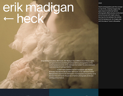 Website. Biography and works of Erik Madigan Heck