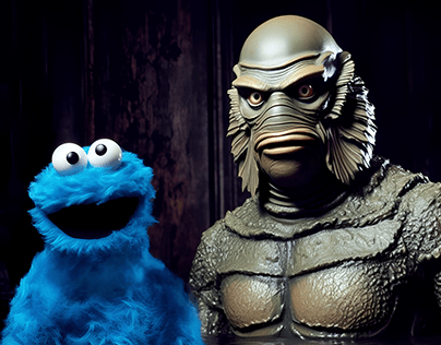 The Black Lagoon Monster and the Cookie Monster