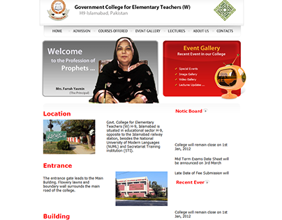Web Development - ASP + MS Access - GCET Islamabad