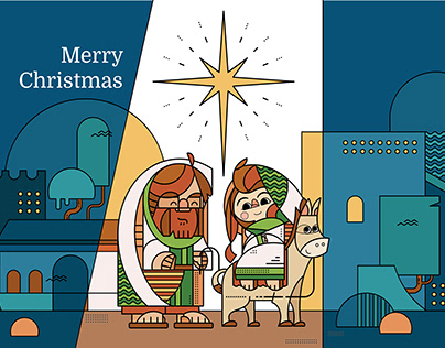 Joseph & Mary on The Way To Bethlehem