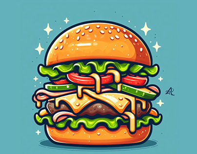 Digital Art -Burger 🥪