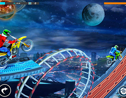 Bike Stunt 2 Space Screenshot