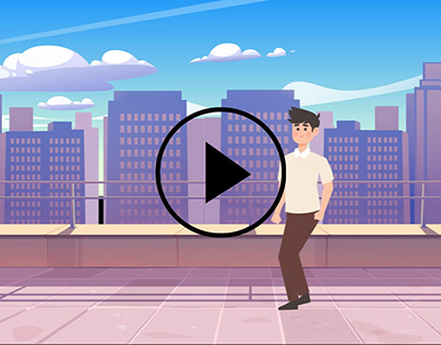 Walking Men Animation | 2D Animation Walking Men