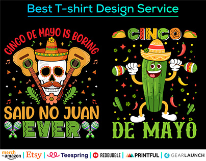 Project thumbnail - Cinco De Mayo T-Shirt Design
