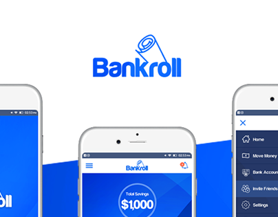 Bankroll Mobile Application / UI and Logo Design