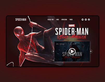 Marvel "Spider-man Miles Morales" Web-design