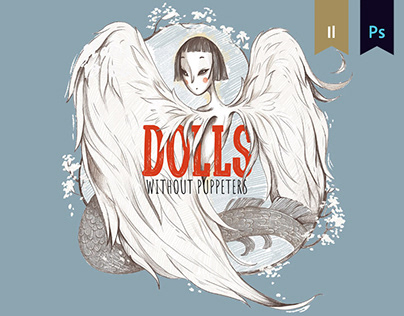 Dolls. Illustrations for poster design.