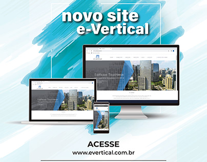 Post novo site da e-Vertical Tecnologia