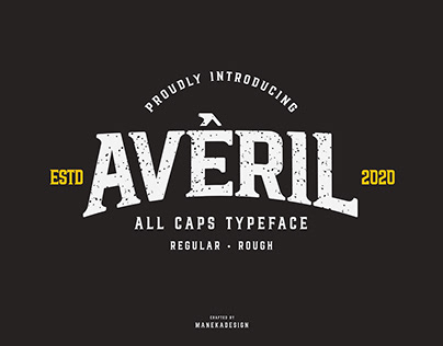 Averil All Caps Typeface