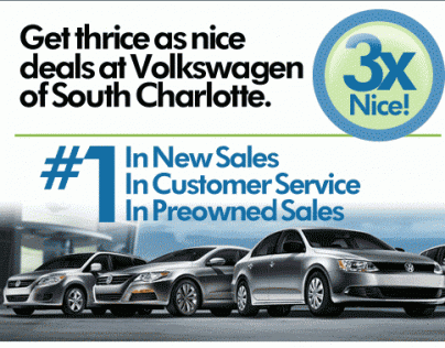 VW Thrice as Nice Banner Ad