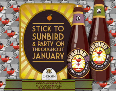 Origin Wine Magazine Advertisement Design for Sunbird