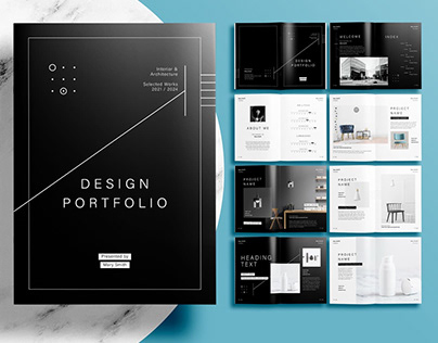 Free InDesign Template | Interior Design Portfolio