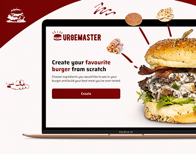 Multi-page website for burger delivery «Burgemaster»
