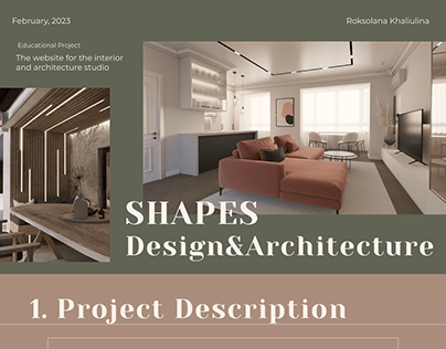 Project of the design and architecture studio website