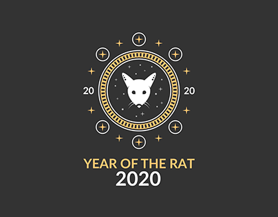 Year of the Rat 2020 T-Shirt Design