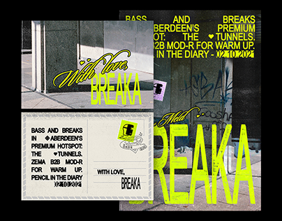 Breaka ⟷ Event flyer