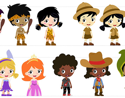 Cartoon characters design