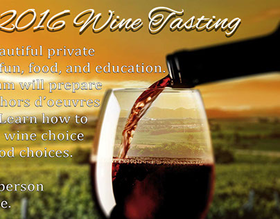 Wine Tasting Promotion Card