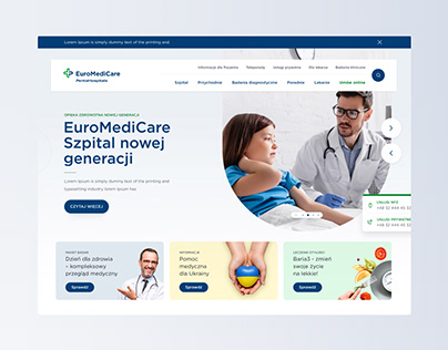 Medical Care Webpage Redesign UX/UI