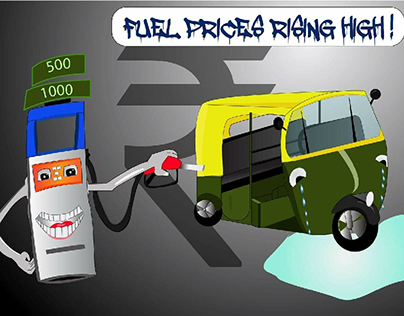 cartoon price hike of fuel