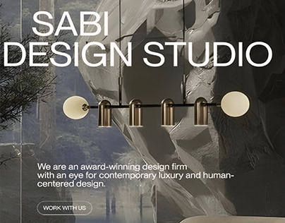 Sabi- Interior Design Landing Page Concept