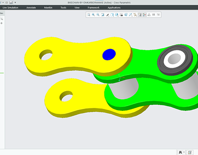 Design of Bike Chain in Creo Parametric