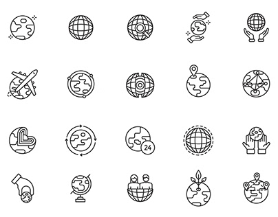 20 Earth Vector Icons