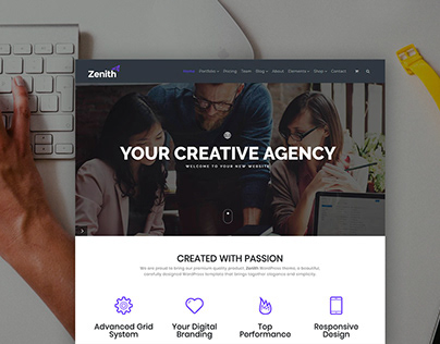 Zenith WordPress Theme - Portfolio & Agency Website