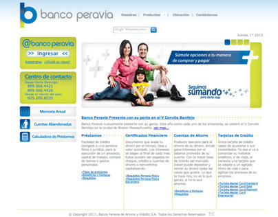 Banco Peravia - Website