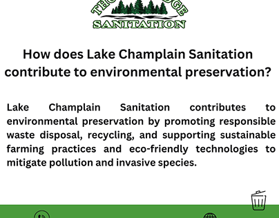 How does Lake Champlain Sanitation contribute
