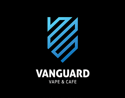 VANGUARD Vape & Cafe Brand Identity