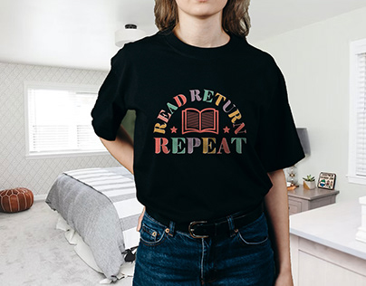 Read Return Repeat T-Shirt, Book Lover Shirt