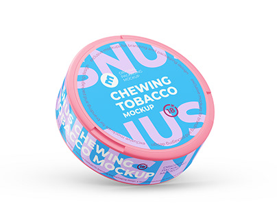 Snus Chewing Tobacco Can Mockup