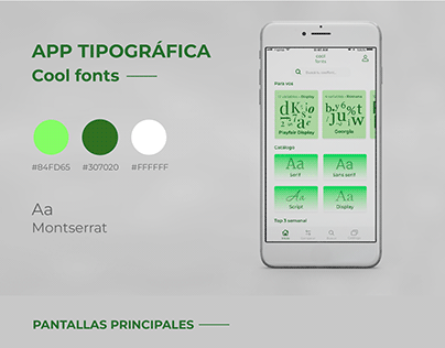 App tipográfica - Cool Fonts