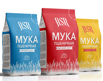 Package design for flour Asr