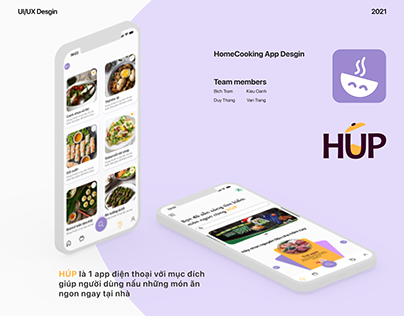 HÚP HomeCooking UI/UX Design