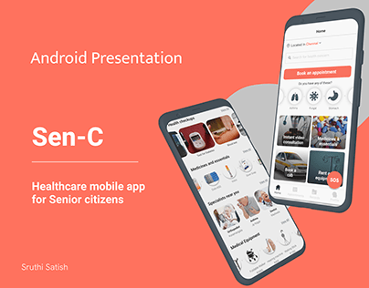Android Interface - Healthcare app for Senior Citizens