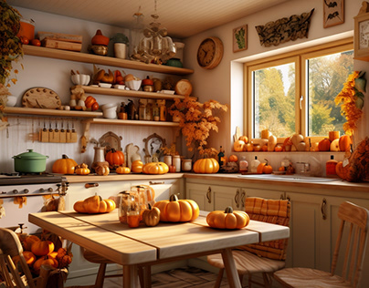 Fall kitchen decoration ideas