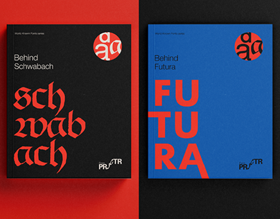 Book Covers. Futura, Schwabach, Helvetica.