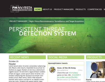 PM NV/RSTA In-progress Website