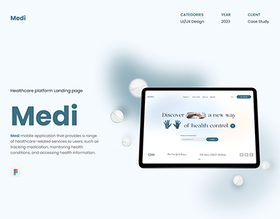 Medi - Healthcare platform Landing page I UX/UI Design