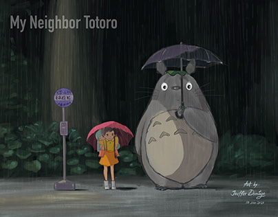 My Neighbor Totoro Digital Illustration