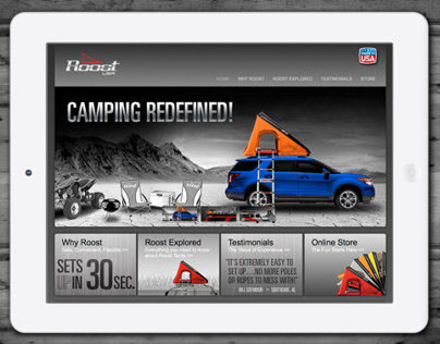 Roost Mobile Tents Branding