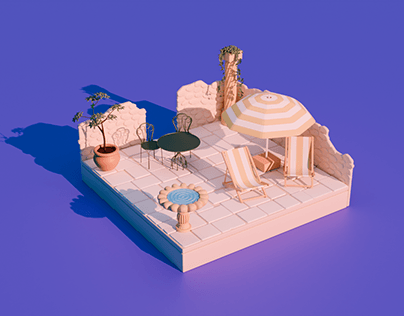 Summer Bliss in an Isometric Design