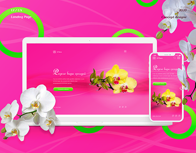 Landing Page for flower shop, Orchid