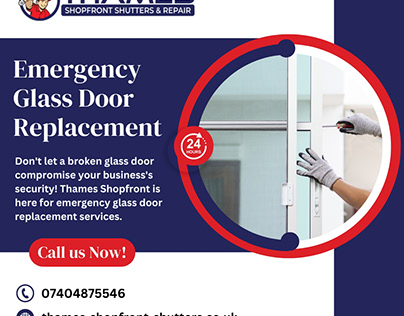 Emergency Glass Door Replacement - Thames Shopfront